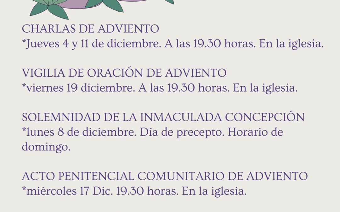 Adviento 2025: tiempo de preparación para la Navidad