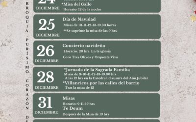 Horario de Navidad 2025