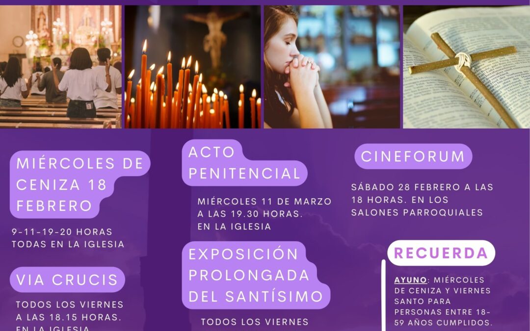 Horario de Cuaresma 2026
