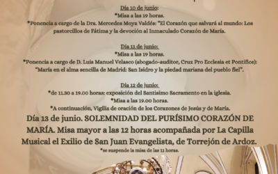 Fiestas de la parroquia en honor del Purísimo Corazón de María